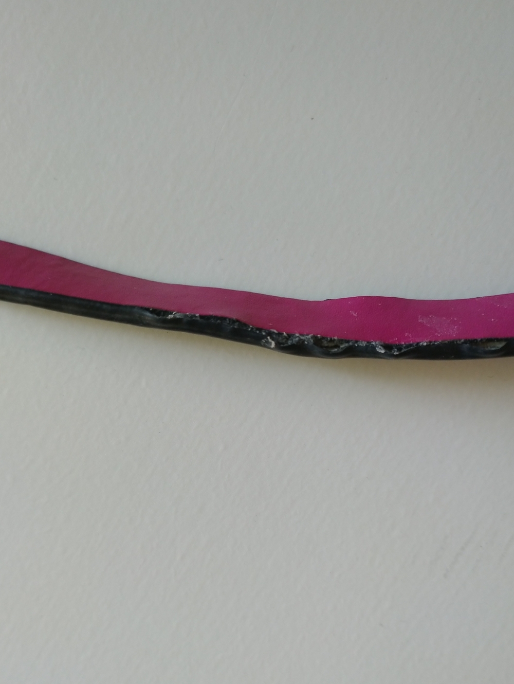 Kate Spade Black Structured Leather Bag with Bright Pink Trim - Picture 14 of 15